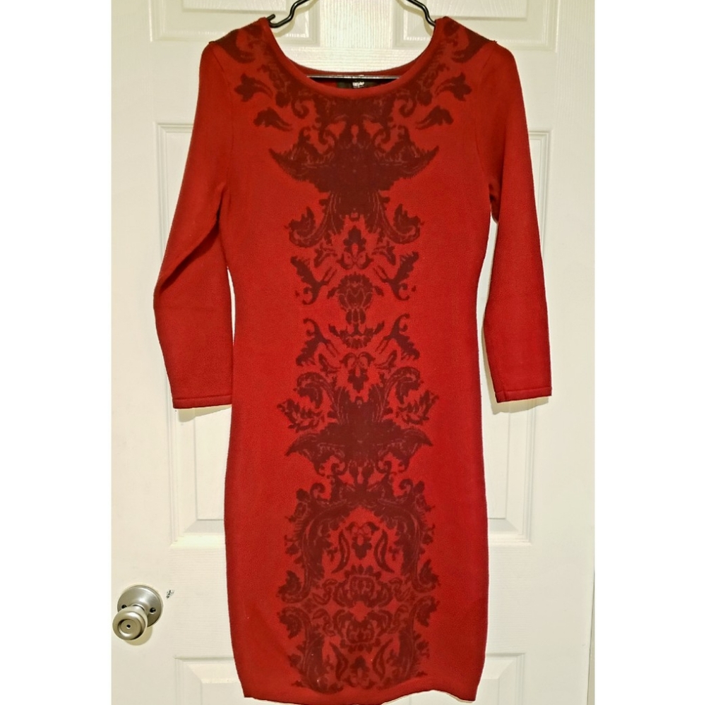Burgundy Warm Dress - Size XS